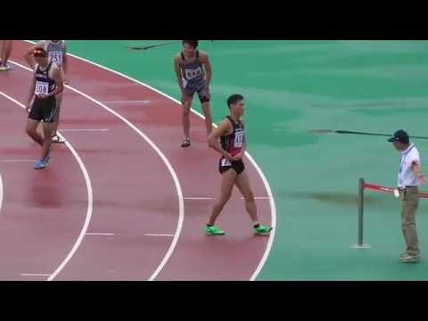 第59回東海陸上競技選手権大会　男子110mH　決勝　大会新記録　2016/8/28