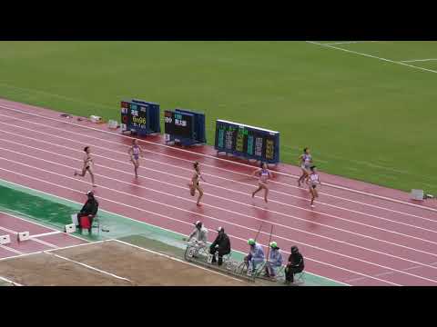 女子400m予選1組　U20日本選手権 R01