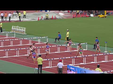 2018 関東インカレ陸上 女子 100mH 予選4組