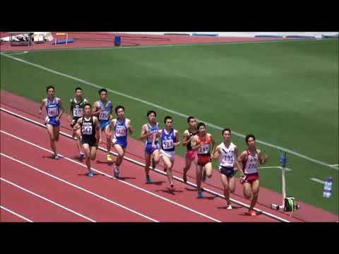 国体陸上群馬県予選2018 記録会男子800m3組