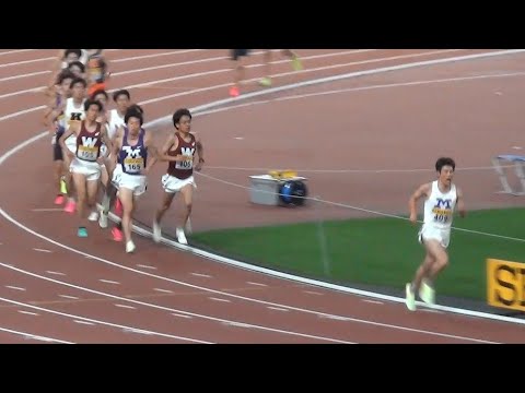 PB更新で優勝 男子5000m 東京六大学対抗陸上2023年