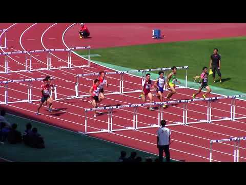 2018年　埼玉県高校　学校総体　男子110ｍH決勝