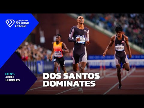 Alison Dos Santos storms to SECOND Diamond Trophy in 400m hurdles - Wanda Diamond League 2024