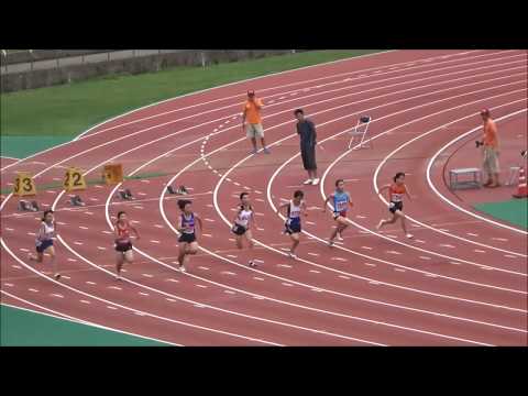 女子B（中学2年）100m　予選4組　～ジュニアオリンピック陸上　高知県選考会～