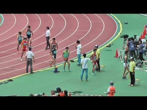 H29　関カレ　男子2部100m　予選4組