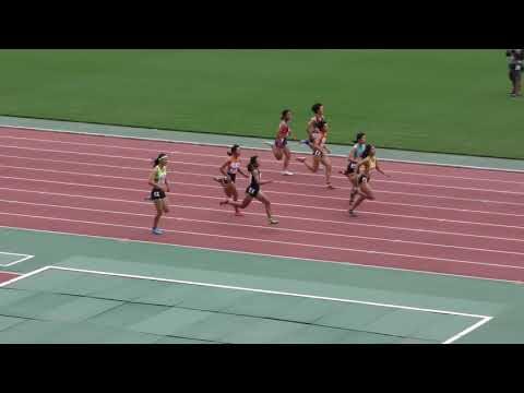 H30　ジュニアオリンピック　A女子100m　準決勝3組
