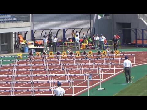 100mハードル（女子7種競技）2組　～愛媛県高校総体2017・陸上～