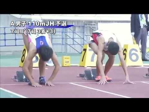 A男子110mJH 予選第7組 第46回ジュニアオリンピック