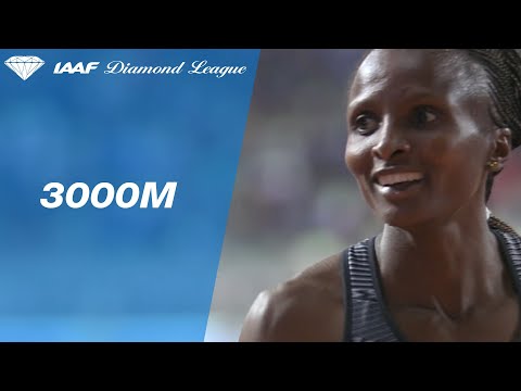 Helen Obiri wins the Women&#039;s 3000m in Doha - IAAF Diamond League 2019