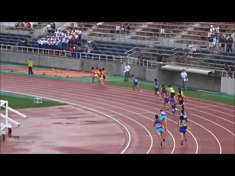 四国中学総体2017・陸上競技／男子4×100mリレー決勝、中部中：44秒43