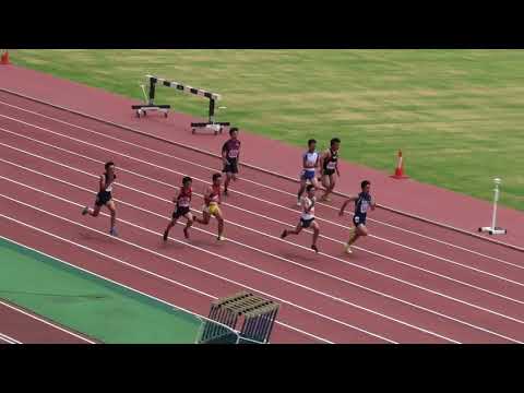 2018 茨城県高校個人選手権 1年男子100m予選6組