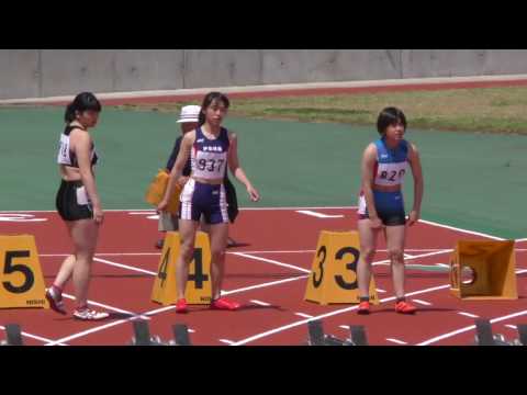 20170430群馬高校総体中北部地区予選女子100m6組