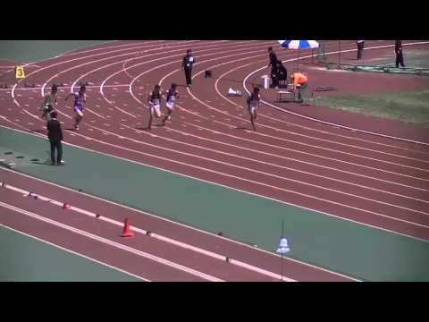 2016大阪インカレ　男子100ｍ　予選　第1組