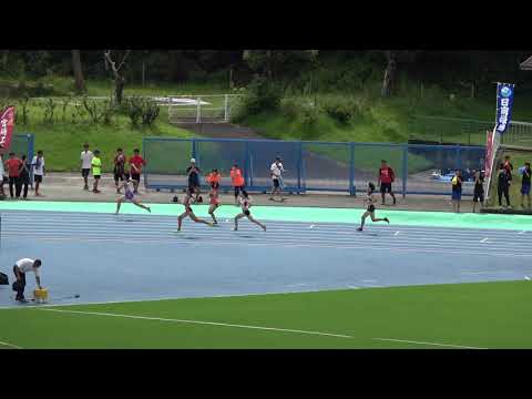 20180914134555県高校新人大会女400ｍ準決勝2組 森山 静穂