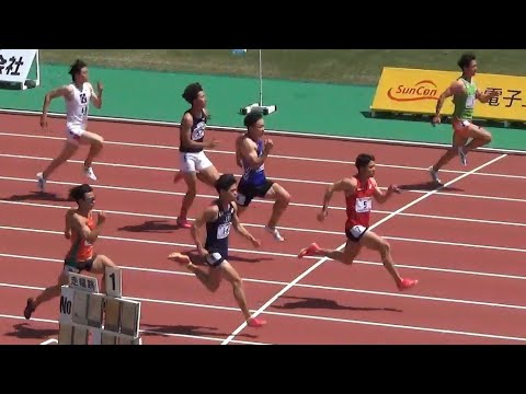 GPチャレンジレース 男子100m 吉岡スプリント出雲陸上2024