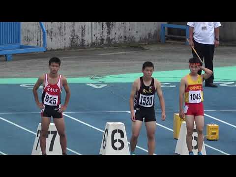 20180915141001県高校新人大会男100ｍ準決勝2組 杉尾 兼飛