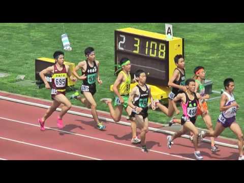 H29　千葉県高校総体　男子1500m　予選2組