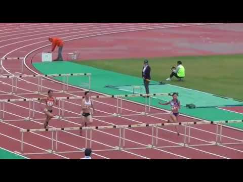 第18回中部実業団陸上競技選手権大会　女子100mH　第1組　2017/10/14