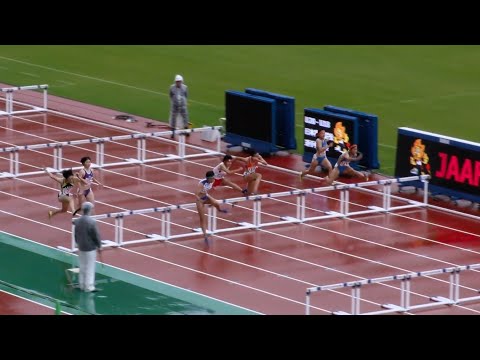 女子100mH B決勝　U18日本選手権R01　４K60p
