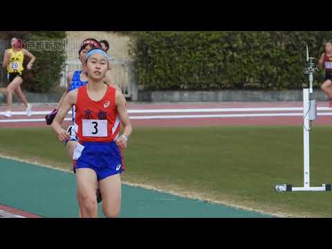 京都　女子駅伝・中長距離競技会　女子3000メートル・1組（2021年1月17日　京都市右京区・たけびしスタジアム京都）