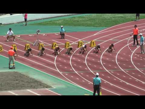 H29　千葉県　中学通信陸上　3年女子100m　準決勝1組