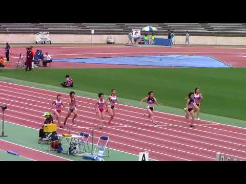 2018学生個人選手権陸上 女子100m 予選1～8