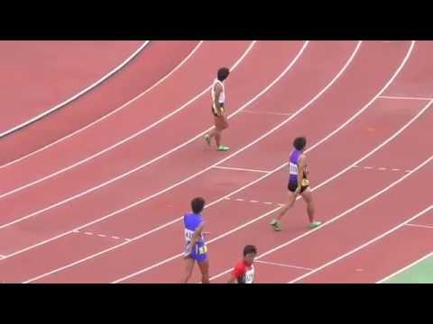2015 関東選手権 陸上 男子 Men&#039;s 200m 予選1組 Heat 1