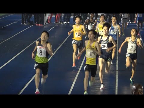 日体大記録会 男子5000m最終組 竹内(中大OB・トーエネック)13’38”88 2022.4.24