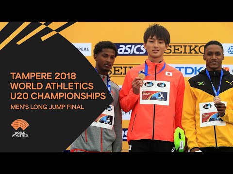 Men&#039;s Long Jump Final - World Athletics U20 Championships Tampere 2018