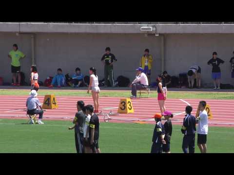20170519群馬県高校総体陸上女子200m予選3組