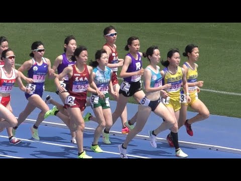 女子1500m予選 日本学生個人陸上2023