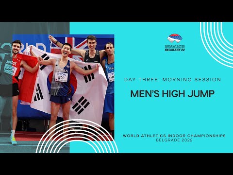 Sanghyeok Woo clears 2.34m for high jump title | World Indoor Championships Belgrade 22