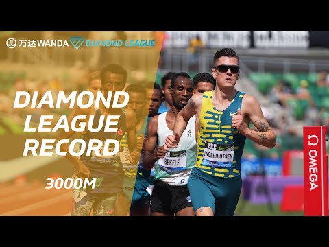 Jakob Ingebrigtsen edges out Yomif Kejelcha in close 3000m finish - Wanda Diamond League