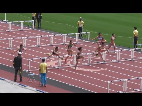 女子1部100mH準決勝1組　関東インカレ2022