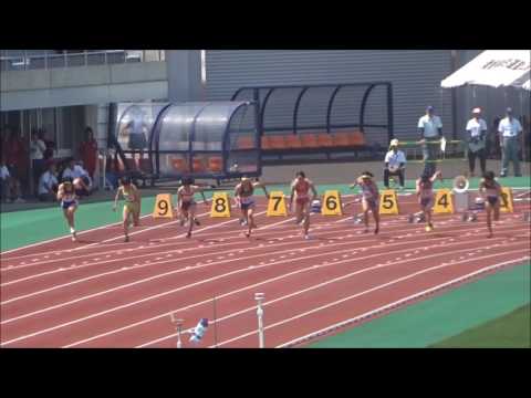 松山東高校の川中葵琳選手、大会新記録’11秒96’で女子100mを制す！