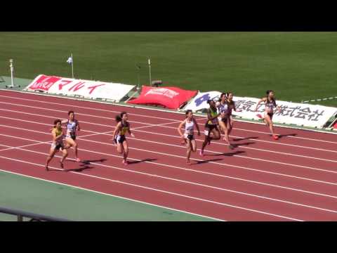 2017布勢スプリント女子100m第2レース1