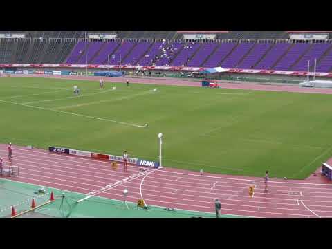 男子400m予選1組　U20日本選手権 R01