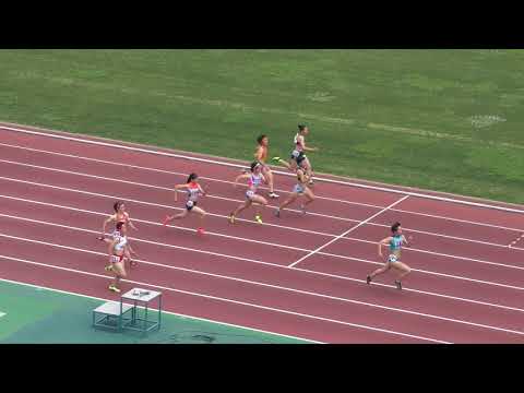 H30　千葉県高校総体　女子100m　準決勝3組