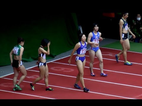 室内陸上2020 女子チャンピオンシップ 60m A決勝 三宅奈緒香/三浦愛華/湯淺佳那子