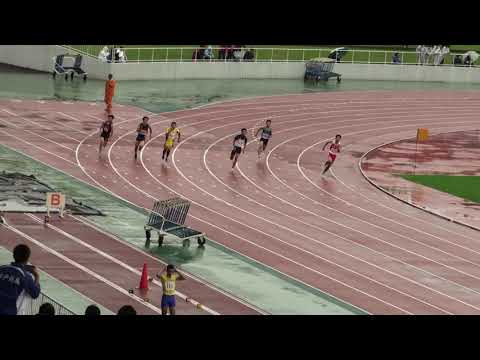 2018 茨城県高校新人陸上 男子200m予選2組