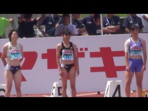 日本陸上混成競技2017 U20女子七種100mH1組