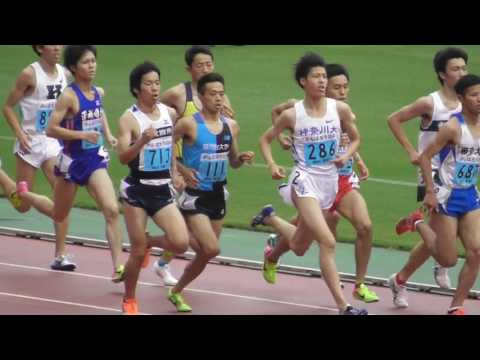 関東ｲﾝｶﾚ 男子2部 1500m予選3組　2017.5.25