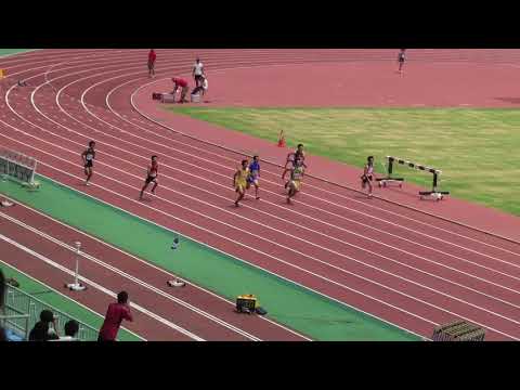 2018 茨城県高校個人選手権 1年男子100m予選13組
