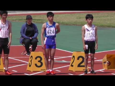 20170430群馬高校総体中北部地区予選男子100m3組