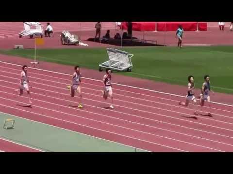 2015 西日本インカレ陸上 男子200m 予選8