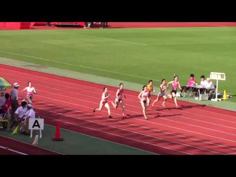 2016 西日本学生陸上 女子100m準決勝2