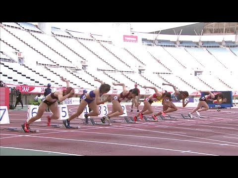 【第105回日本選手権】 女子 100ｍ 予選3組