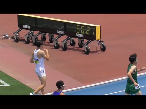 予選 男子400mH 日本学生個人陸上2024