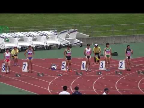 2017 関東学生新人陸上 女子 100m 予選1組