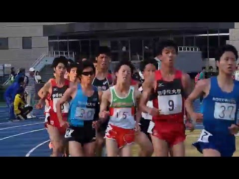 日体大記録会　男子5000m　第13組　2016年5月15日